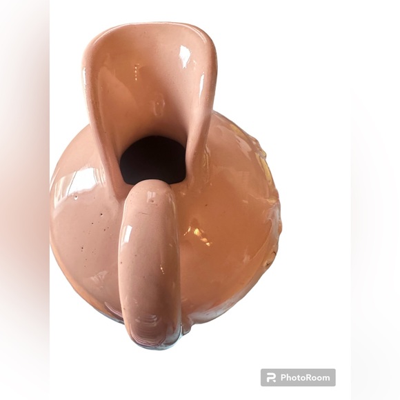 HULL ART POTTERY R-11-7-I Dogwood 7” Pink Pitcher with white flowers - Picture 4 of 5